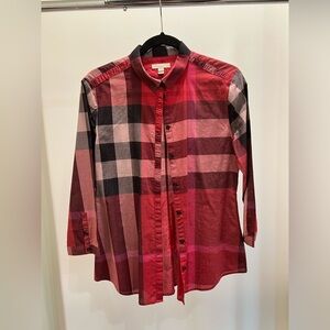 BURBERRY BRIT flannel button up